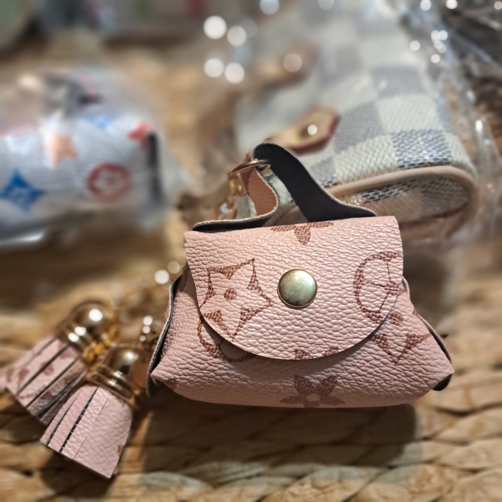 Pink Mini Monogram Bag Charm